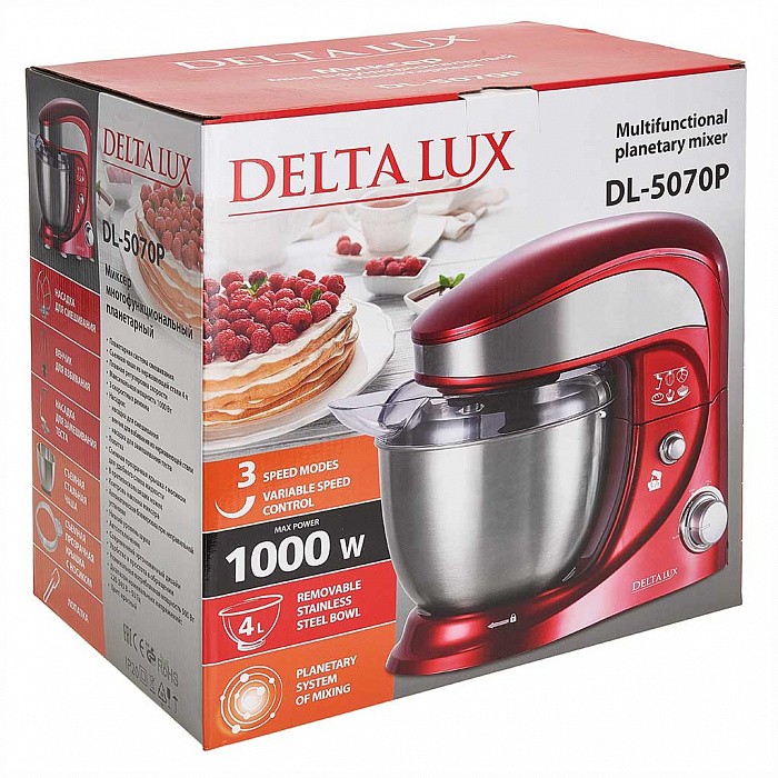 Миксер DELTA LUX DL-5070Р красный