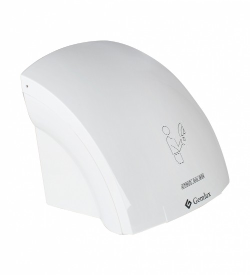 Сушилка для рук GEMLUX GL-HD1800P 2 уровня нагрева, макс.воздушный поток 70 куб.м/ч, макс.температура 58оС, автоматическая защита от перегрева, материал корпуса - пластмасса, цвет белый