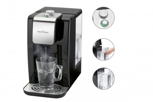 Диспенсер горячей воды Profi Cook PC-HWS 1168 Диспенсер горячей воды Profi Cook PC-HWS 1168/Горячая вода у вас под рукой за считанные секунды и в необходимом количестве/Объем резервуара для воды 2.2 литра, индикатор уровня, фильтр для смягчения воды