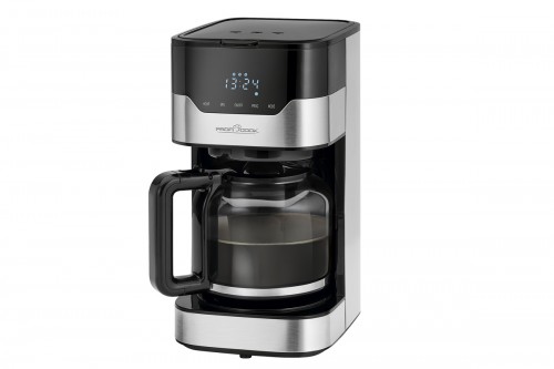 Кофеварка Profi Cook PC-KA 1169 Объем чаши 1,5 л (для 12–14 чашек кофе)/Корпус из нержавеющей стали
Программируемый 24-часовой дисплей с таймером/